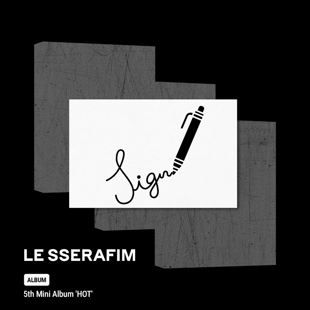 LE SSERAFIM - 5th Mini Album 'HOT' (SIGNED VER.)