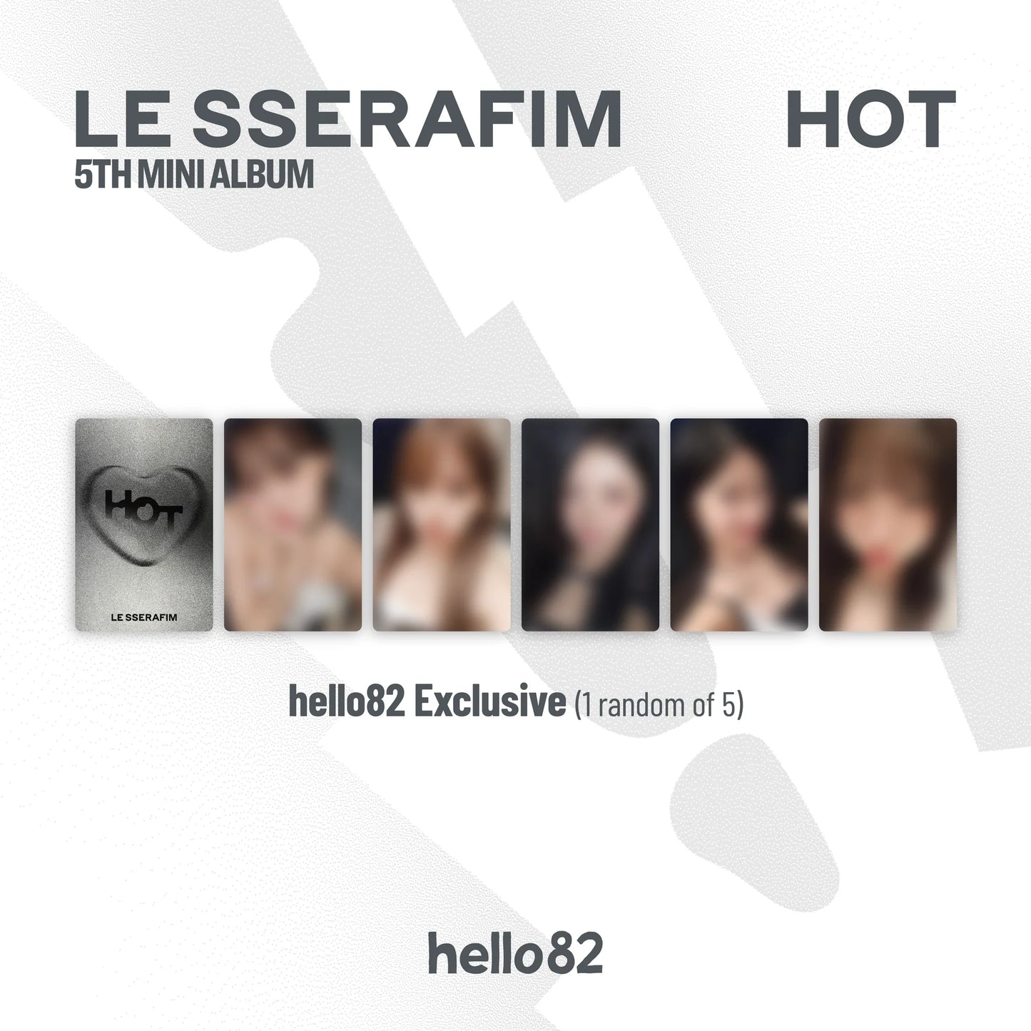 LE SSERAFIM - 5th Mini Album 'HOT' + HELLO82 EXCLUSIVE