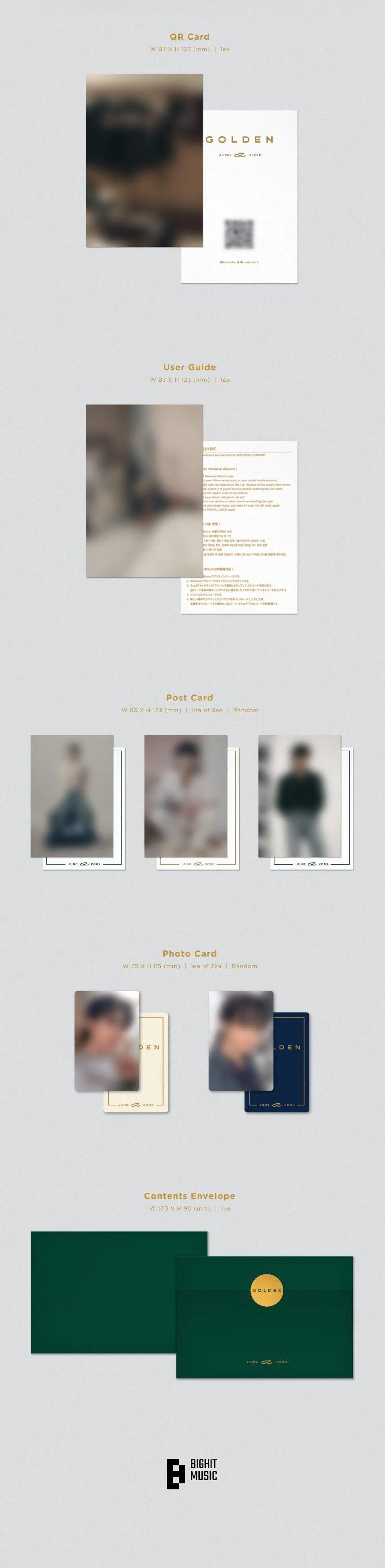 (PREVENTA) BTS JUNG KOOK - GOLDEN 1ST SOLO ALBUM + WEVERSE GIFT - K-POP WORLD (7432424784007)