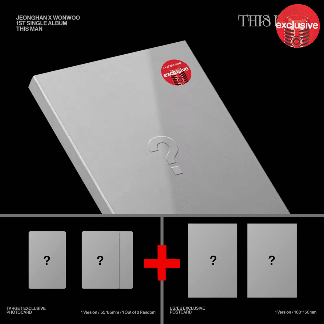 Jeonghan X Wonwoo (SVT) - 1st Single Album 'This Man' (Target Exclusive) - K-POP WORLD