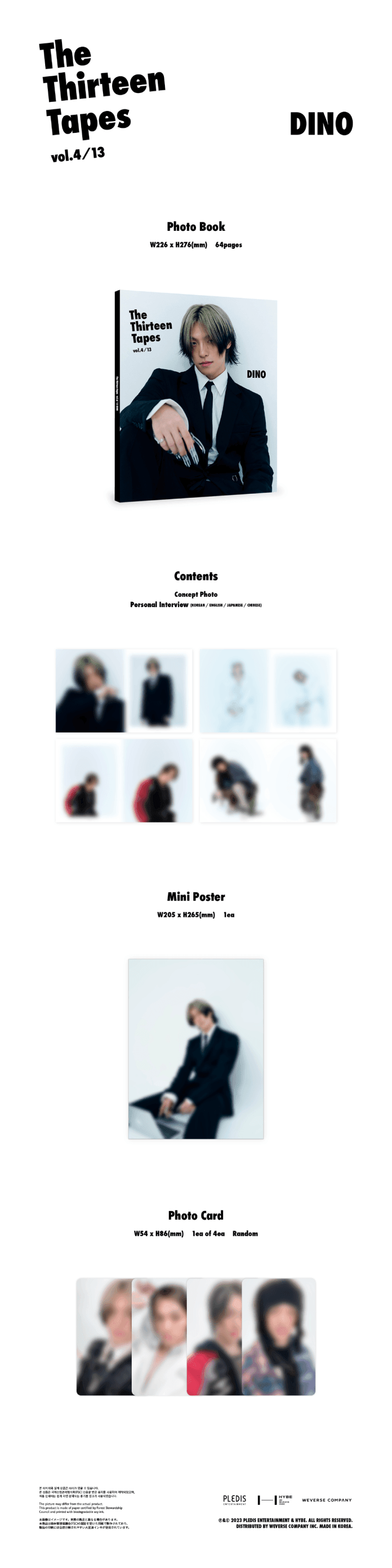 (PREVENTA) SEVENTEEN DINO - THE THIRTEEN TAPES TTT VOL. 4/13 + WEVERSE GIFT (7479095165063)