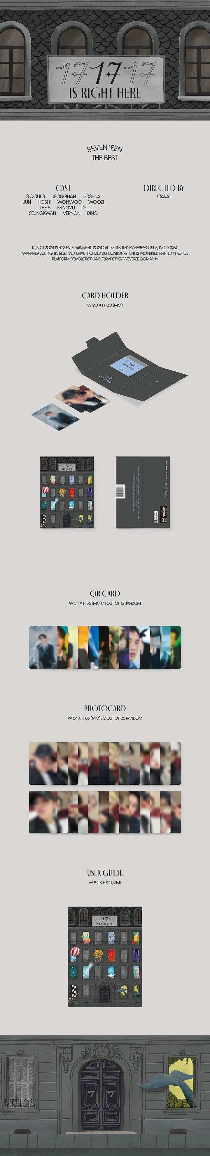 SEVENTEEN - SEVENTEEN BEST ALBUM '17 IS RIGHT HERE' (WEVERSE ALBUM Ver.) - K-POP WORLD