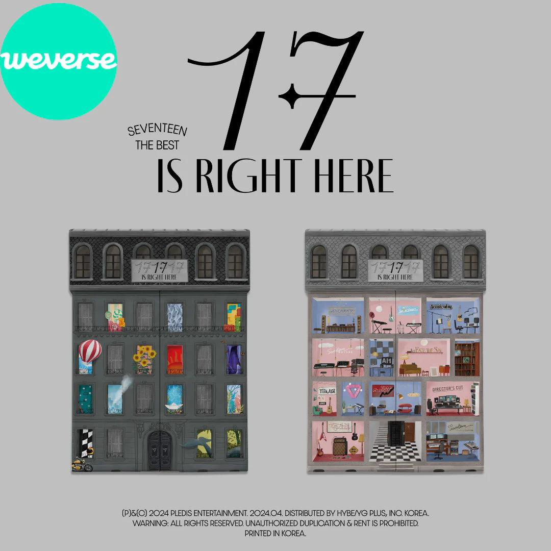 SEVENTEEN - SEVENTEEN BEST ALBUM '17 IS RIGHT HERE' + WEVERSE GIFT - K-POP WORLD