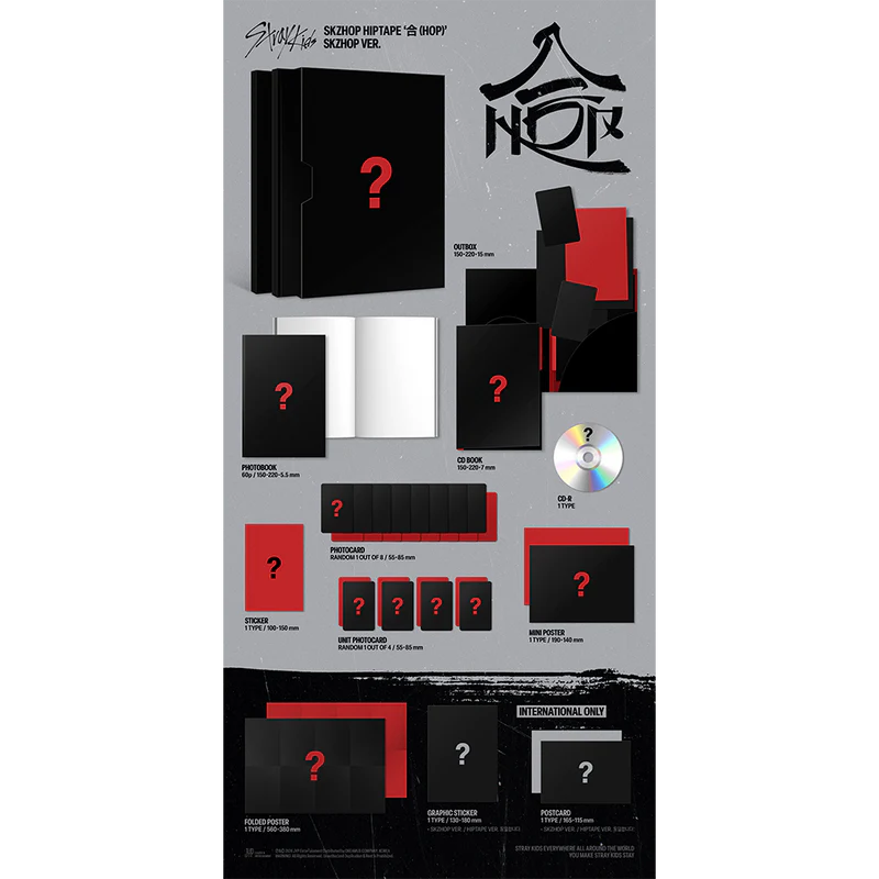 STRAY KIDS - SKZHOP HIPTAPE 合 (HOP) (SKZHOP VER.) (Signed)