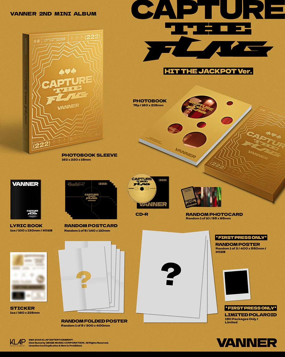 (SOBREPEDIDO) VANNER - CAPTURE THE FLAG 2ND MINI ALBUM - K-POP WORLD
