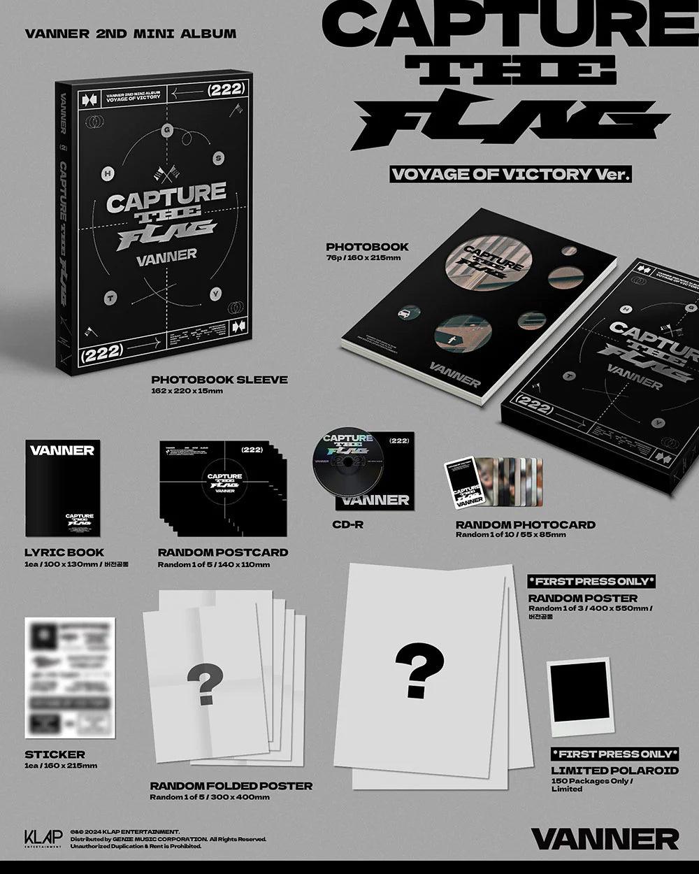 (SOBREPEDIDO) VANNER - CAPTURE THE FLAG 2ND MINI ALBUM - K-POP WORLD