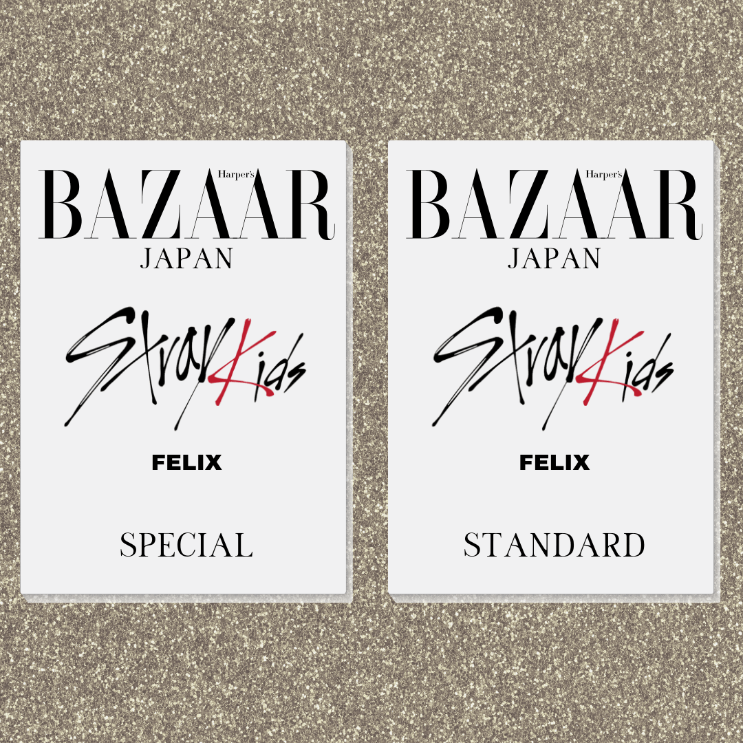 STRAY KIDS FELIX - BAZAAR JAPAN MAGAZINE 2024 APRIL ISSUE - K-POP WORLD