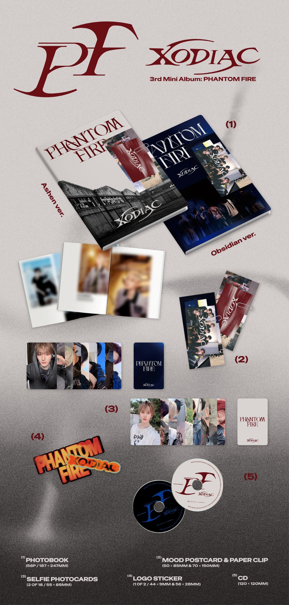 (PREVENTA) XODIAC - 3rd Mini Album - PHANTOM FIRE