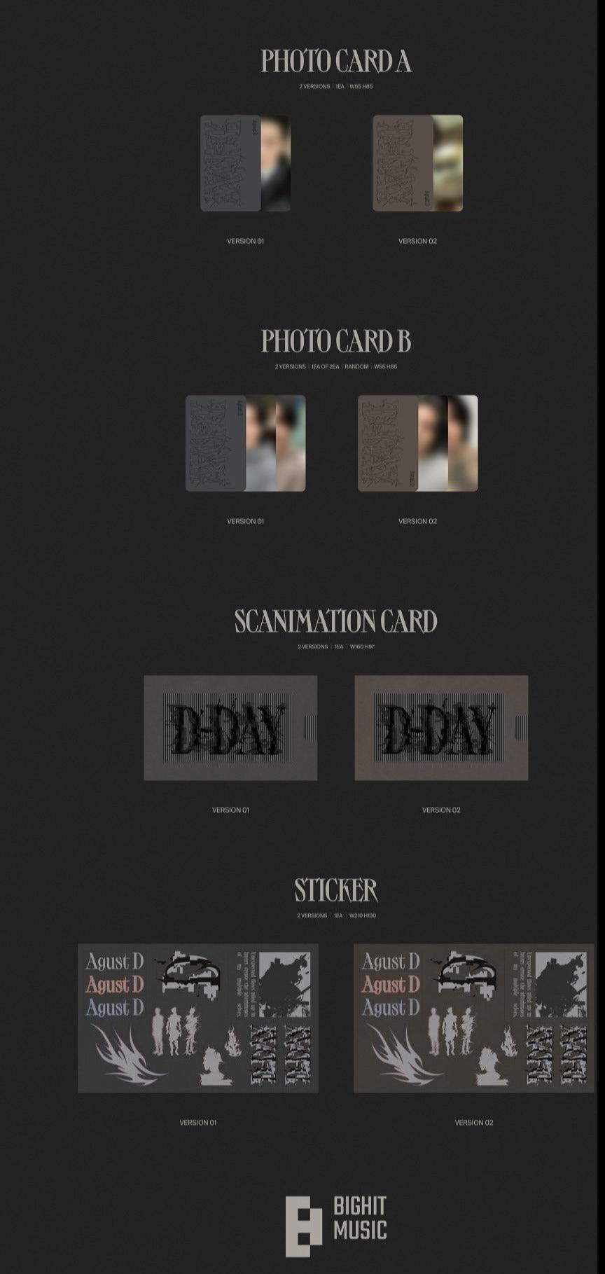 Agust D (SUGA of BTS) - D-DAY (Target Exclusive, CD) - K-POP WORLD (7388326494343)