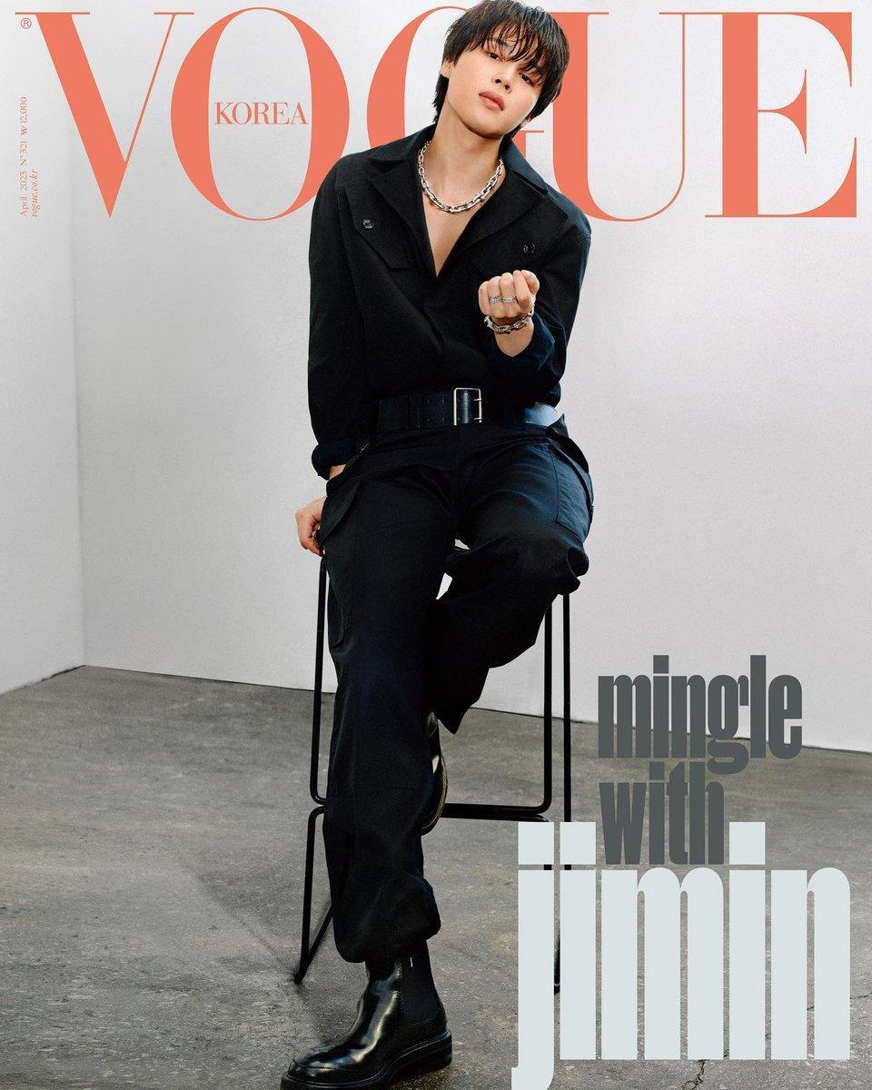 BTS JIMIN - COVER VOGUE MAGAZINE 2023 APRIL ISSUE - K-POP WORLD (7380747026567)