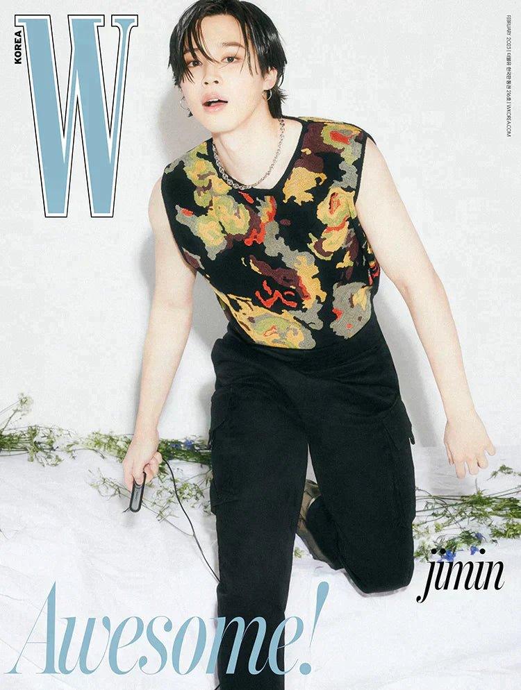 BTS JIMIN COVER W KOREA MAGAZINE 2023 VOL.2 ISSUE - K-POP WORLD (7358258905223)