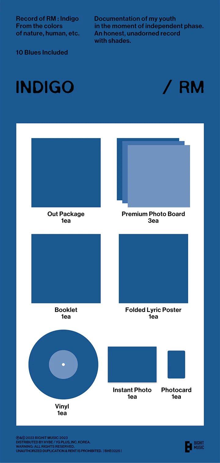 BTS RM - INDIGO 1ST SOLO ALBUM LP VER. - K-POP WORLD (7362355298439)