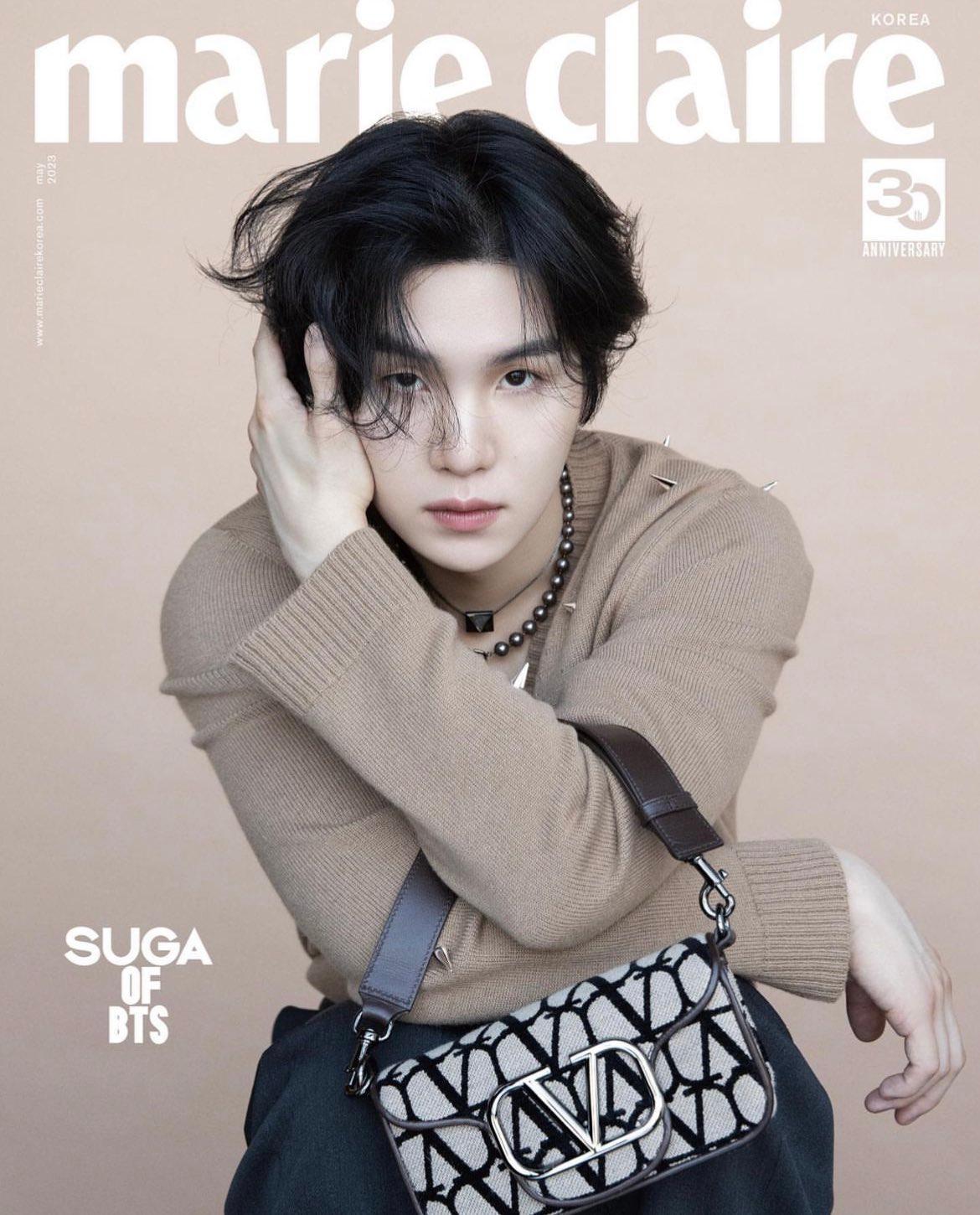 BTS SUGA - COVER MARIE CLAIRE MAGAZINE 2023 MAY ISSUE - K-POP WORLD (7388871262343)
