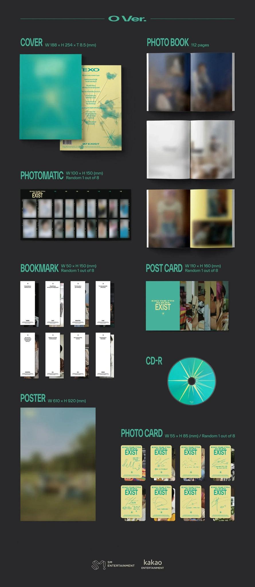 EXO - EXIST 7TH FULL ALBUM PHOTOBOOK RANDOM + MAKESTAR GIFT - K-POP WORLD (7405059473543)