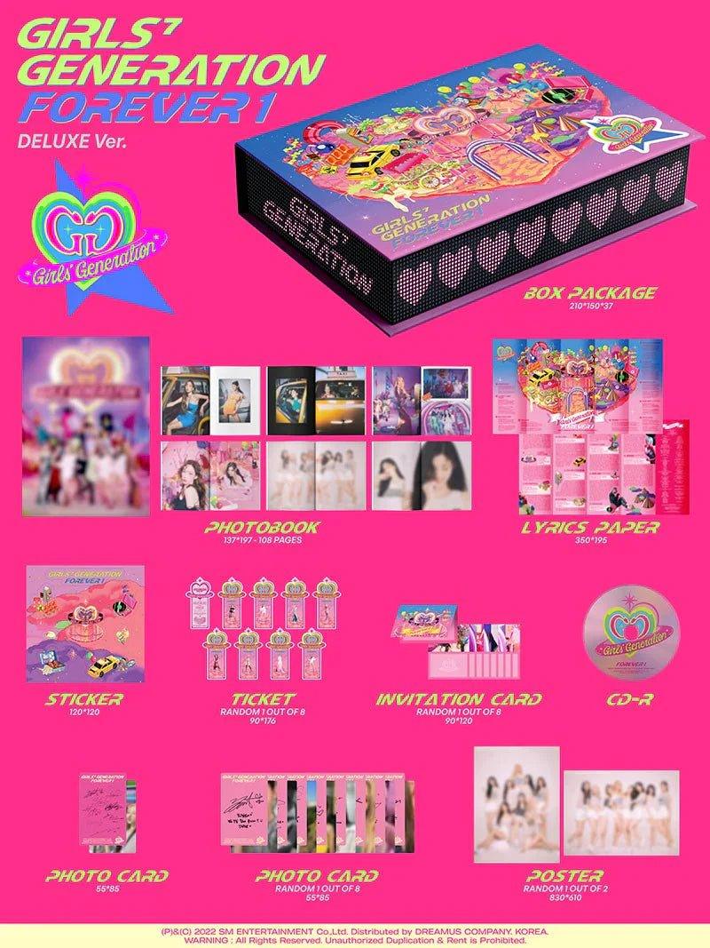 GIRLS GENERATION SNSD - 7TH FULL ALBUM FOREVER 1 (DELUXE VER.) + POSTER - K-POP WORLD (6783117164679)