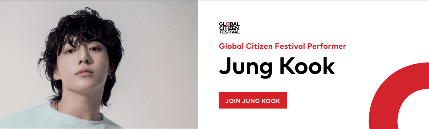 (PREVENTA) GLOBAL CITIZEN FESTIVAL NY 2023 JUNG KOOK T-shirt - K-POP WORLD (7428536991879)