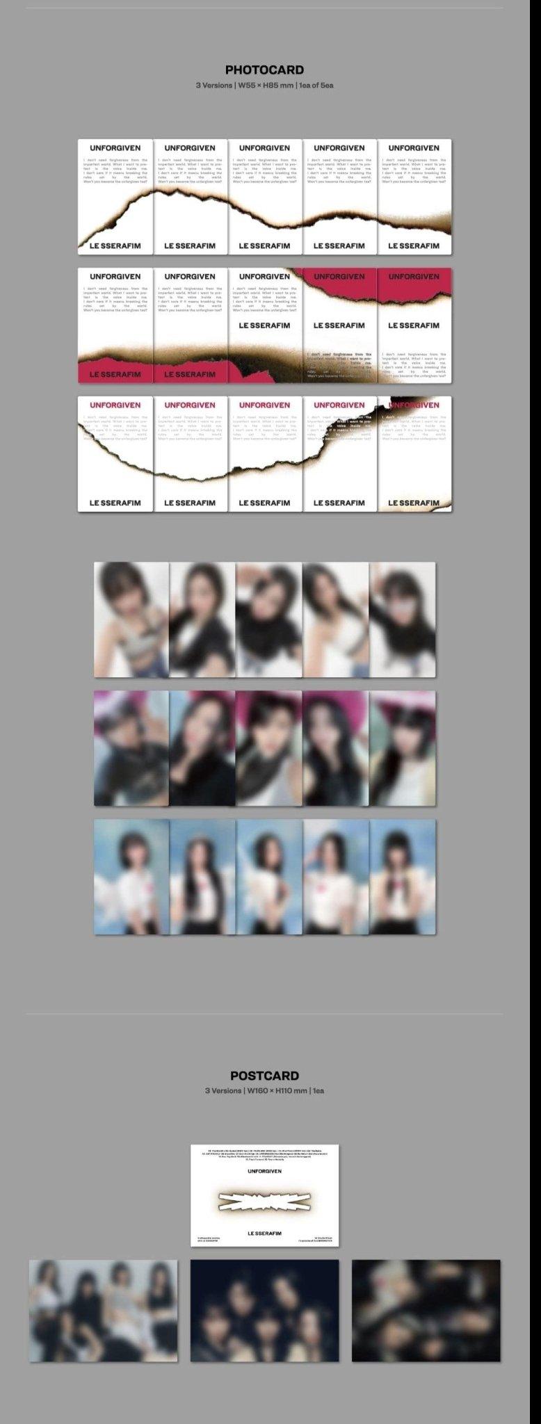 LE SSERAFIM - 1st Studio Album 'UNFORGIVEN' + WEVERSE GIFT - K-POP WORLD (7388336717959)