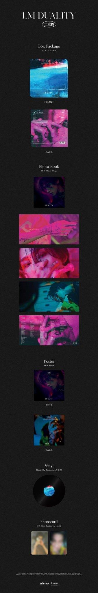 MONSTA X I.M - DUALITY FIRST SOLO DIGITAL MINI ALBUM LP. - K-POP WORLD (7387469676679)