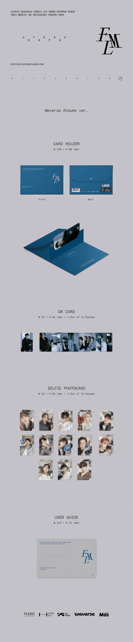 SEVENTEEN - 10th Mini Album 'FML' WEVERSE ALBUM + WEVERSE GIFT - K-POP WORLD (7387742306439)