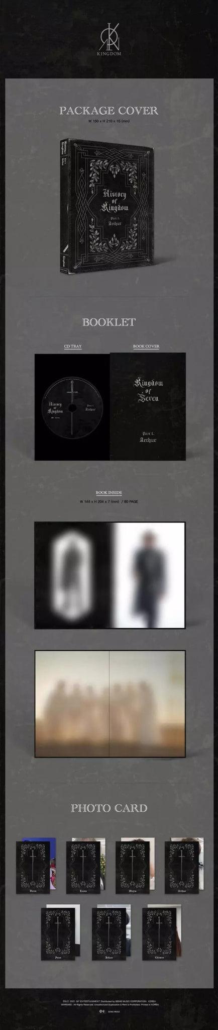 (SOBREPEDIDO) KINGDOM - ALBUM HISTORY OF KINGDOM PART 1. ARTHUR - K-POP WORLD (6766891761799)