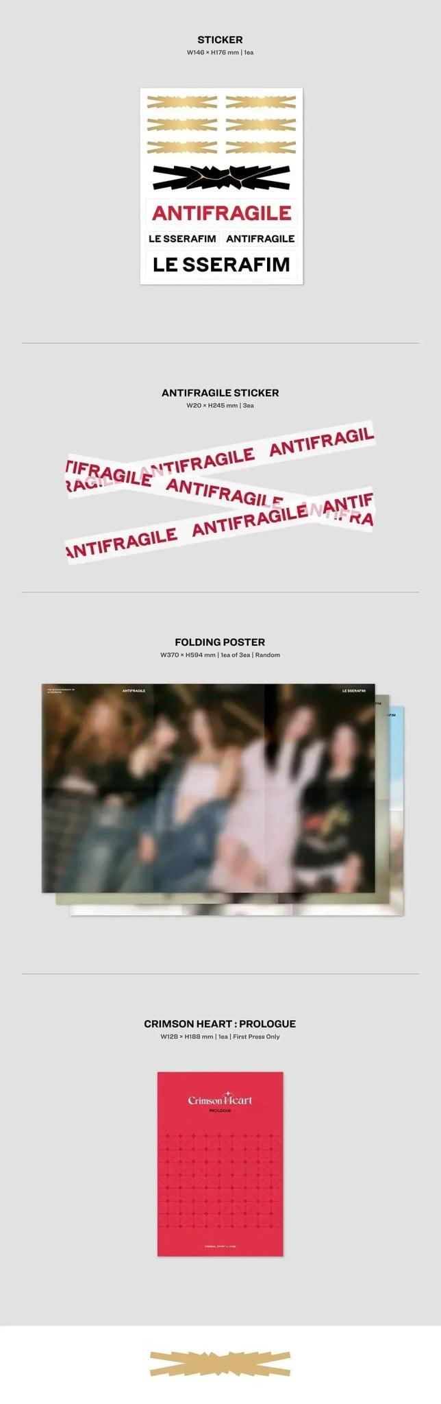 (SOBREPEDIDO) LE SSERAFIM - ANTIFRAGILE 2ND MINI ALBUM - K-POP WORLD (6790136561799)