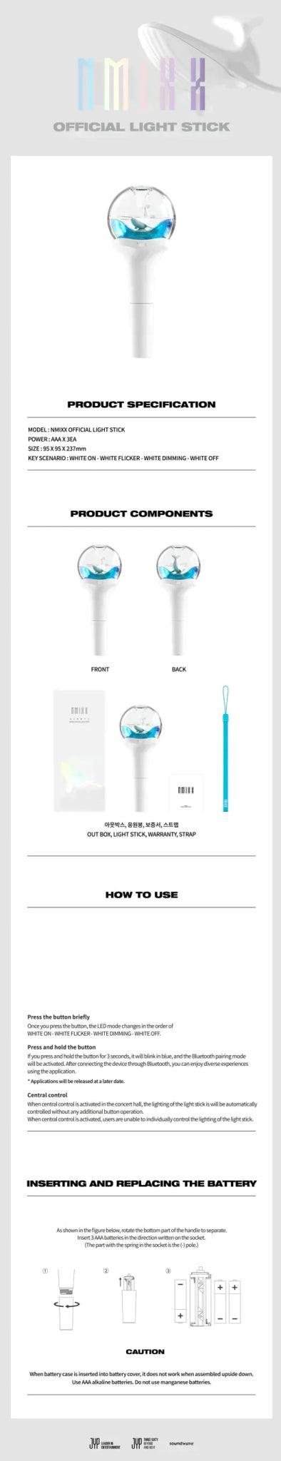 (SOBREPEDIDO) NMIXX - OFFICIAL LIGHT STICK - K-POP WORLD (7376840425607)