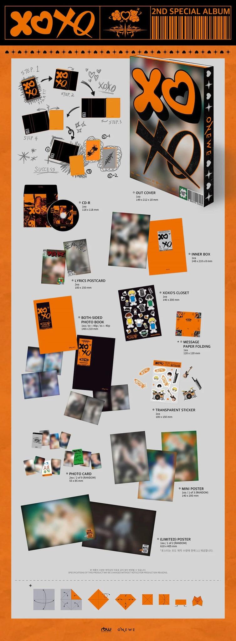 (SOBREPEDIDO) ONEWE - XOXO 2ND SPECIAL ALBUM - K-POP WORLD (7422736531591)
