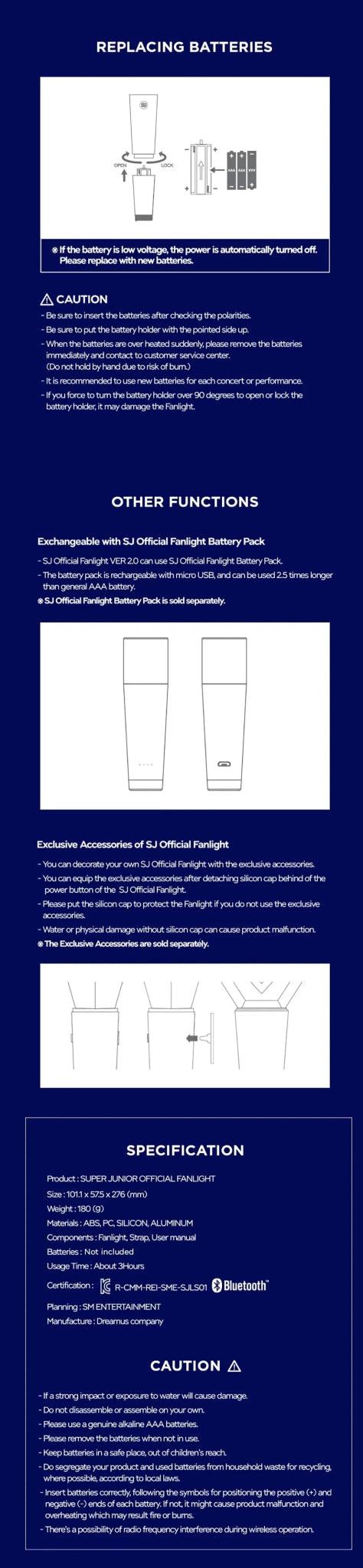 (SOBREPEDIDO) SUPERJUNIOR - OFFICIAL LIGHT STICK VER 2.0 - K-POP WORLD (7424956825735)