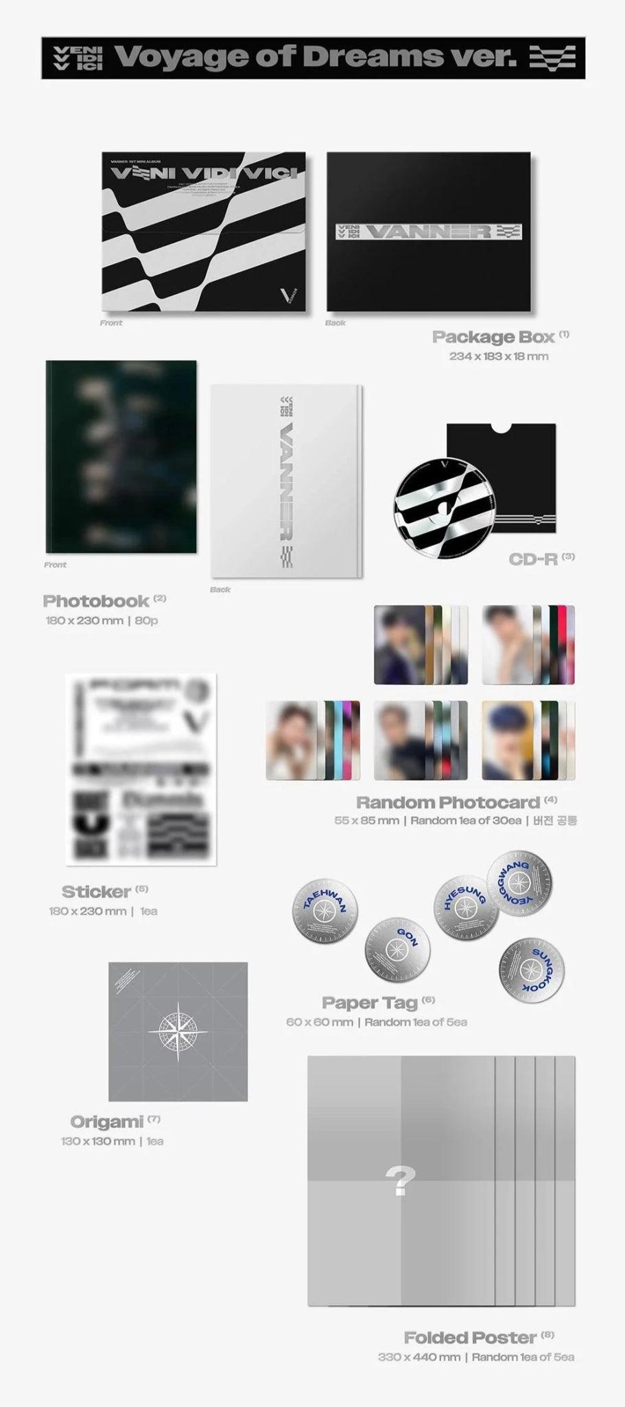 (SOBREPEDIDO) VANNER - VENI VIDI VICI 1ST MINI ALBUM - K-POP WORLD (7413255864455)