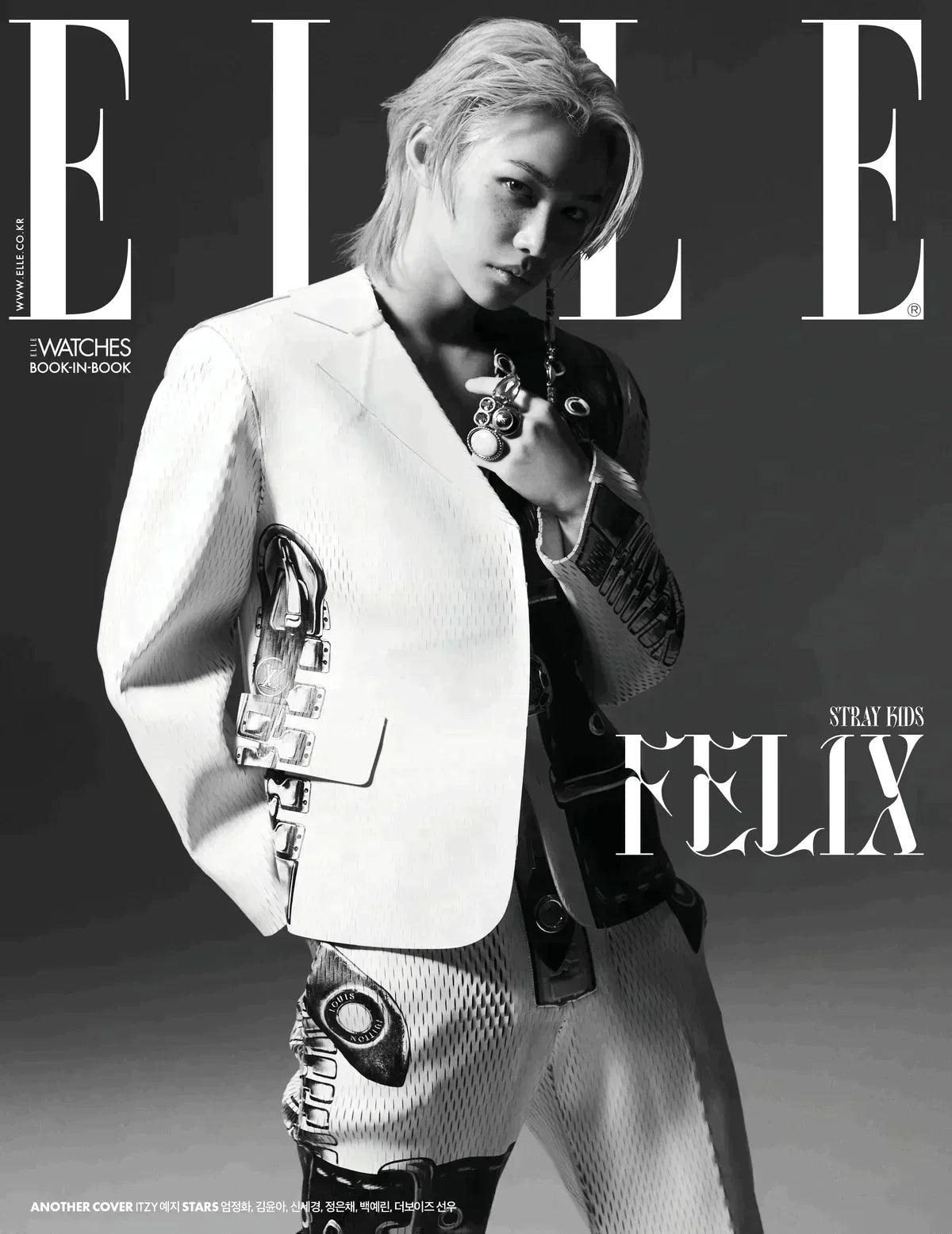 STRAY KIDS FELIX - COVER ELLE MAGAZINE 2023 MAY ISSUE - K-POP WORLD (7390691557511)