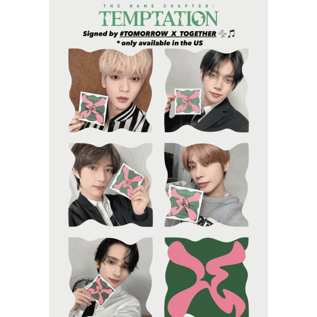 TXT - THE NAME CHAPTER TEMPTATION 5TH MINI ALBUM + POSTAL AUTOGRAFIADA - K-POP WORLD (7374286979207)