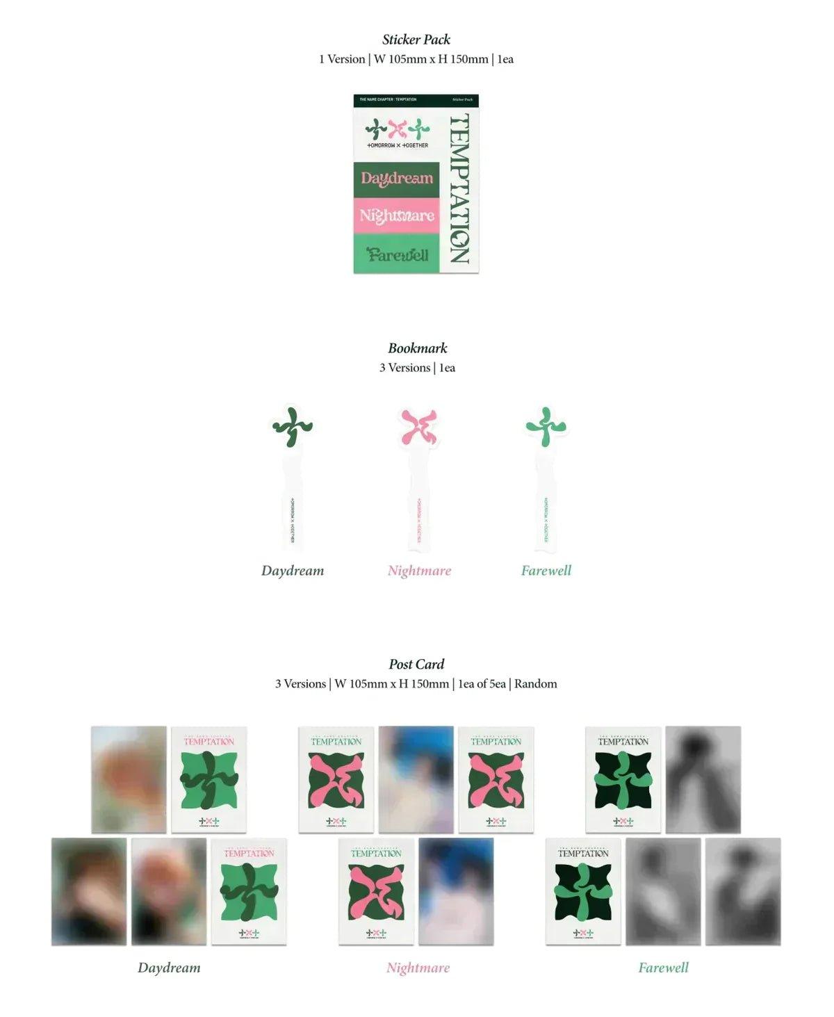 TXT - THE NAME CHAPTER TEMPTATION 5TH MINI ALBUM + POSTAL AUTOGRAFIADA - K-POP WORLD (7374286979207)