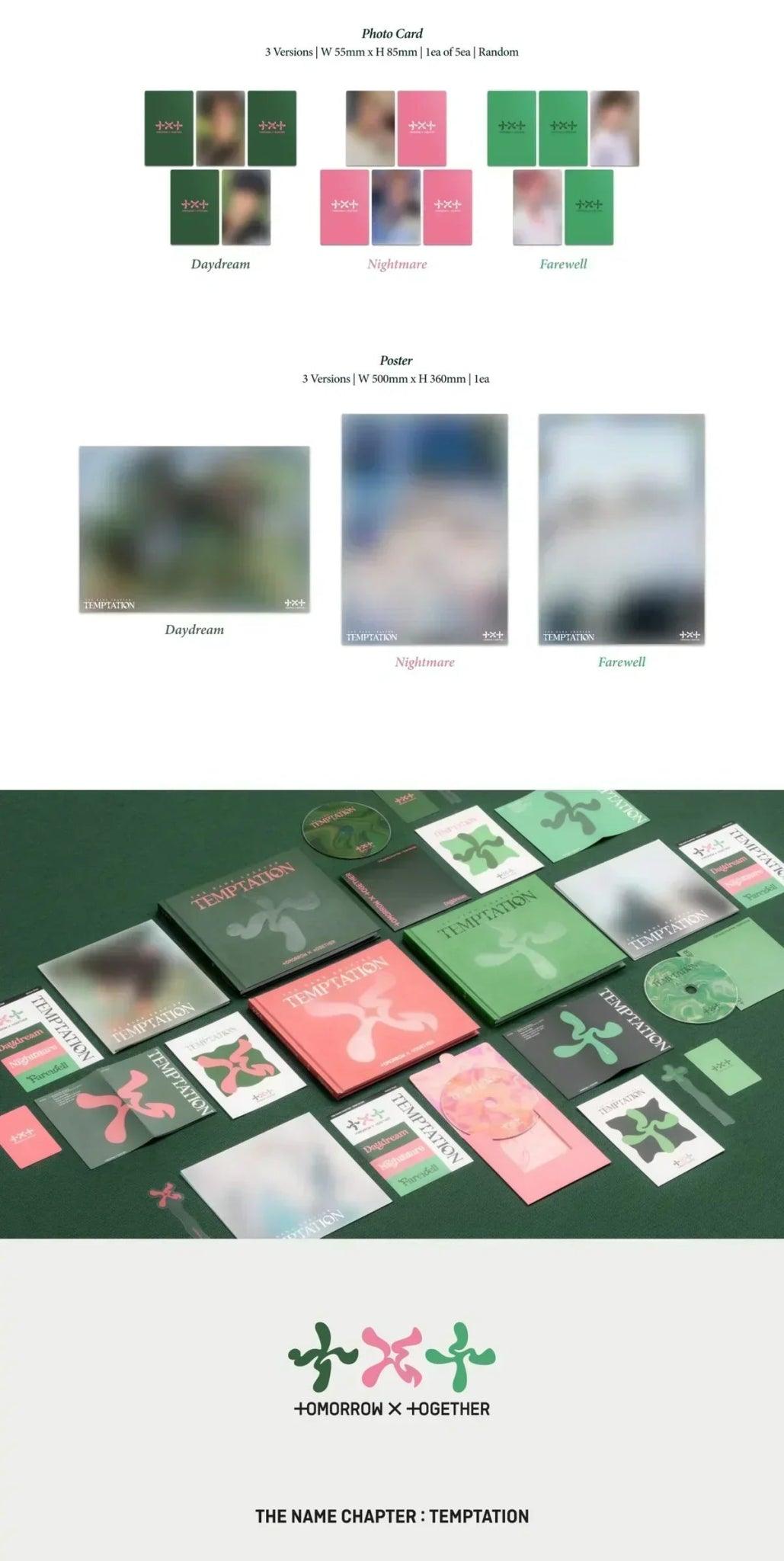 TXT - THE NAME CHAPTER TEMPTATION 5TH MINI ALBUM + POSTAL AUTOGRAFIADA - K-POP WORLD (7374286979207)