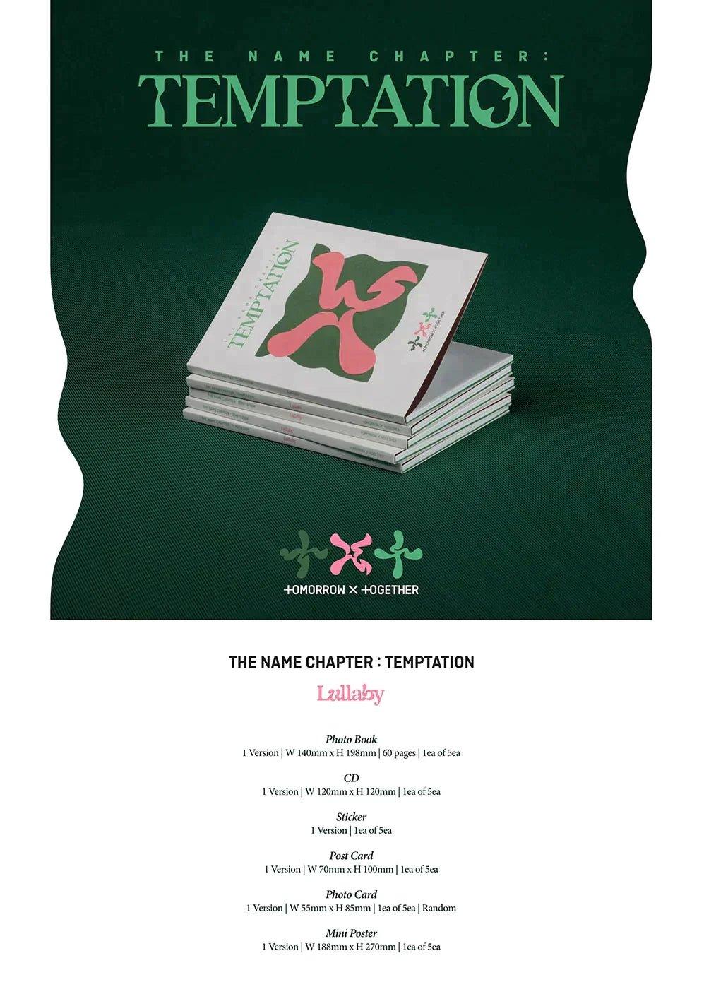 TXT - THE NAME CHAPTER TEMPTATION LULLABY VER. 5TH MINI ALBUM WEVERSE GIFT VER. - K-POP WORLD (7357626122375)