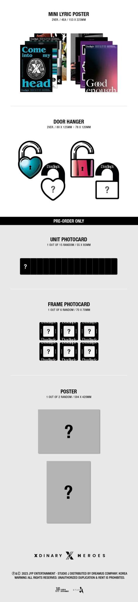 XDINARY HEROES - DEADLOCK 3RD MINI ALBUM STANDARD VER. - K-POP WORLD (7389282205831)