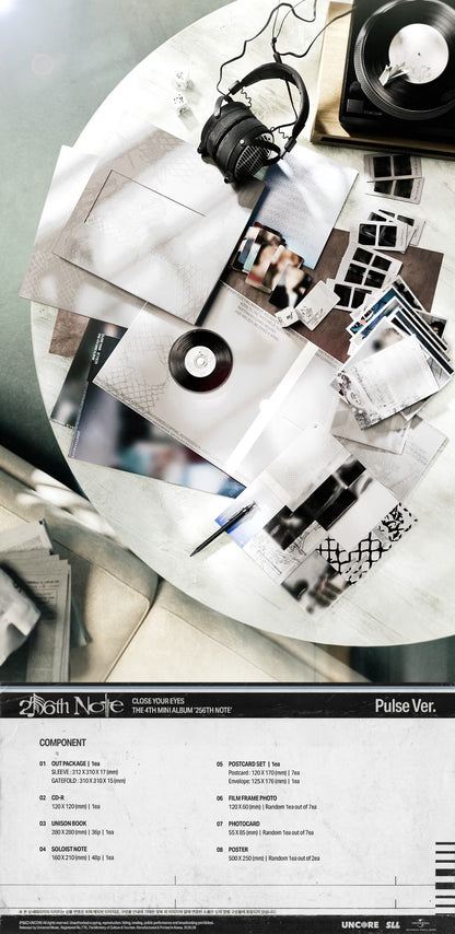 (PREVENTA) CLOSE YOUR EYES - The 4th Mini Album [256th Note]