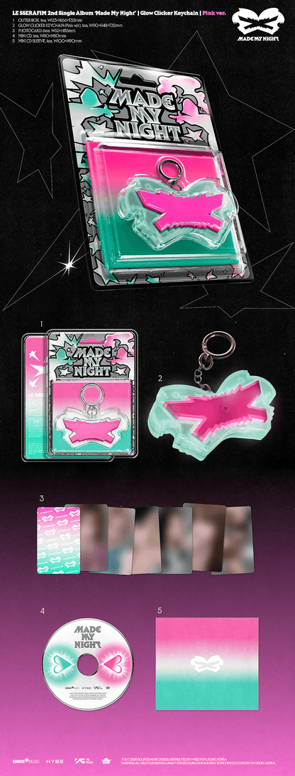 (PREVENTA) LE SSERAFIM - 2ND SINGLE [MADE MY NIGHT]