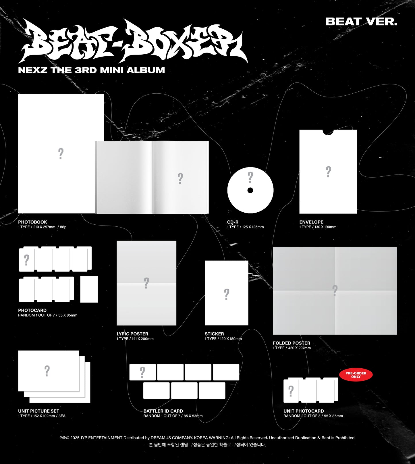 (PREVENTA) NEXZ - 3rd MINI ALBUM [Beat-Boxer] + FANS (JYP) GIFT