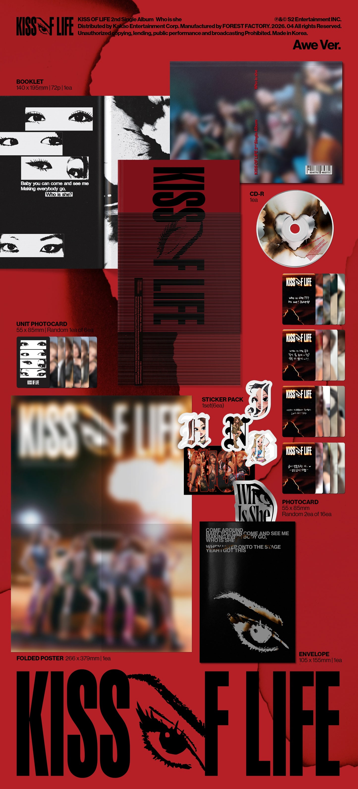 (PREVENTA) KISS OF LIFE - 2nd Single Album [Who is she]