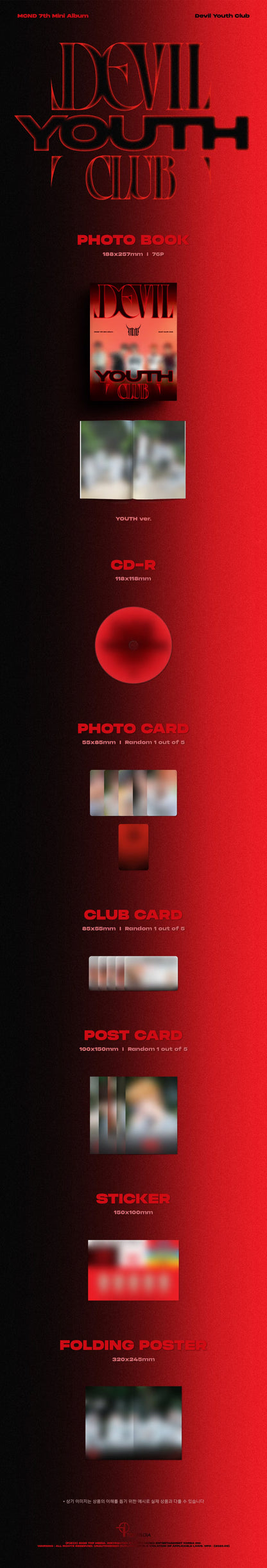 (PREVENTA) MCND - 7th Mini Album [Devil Youth Club]