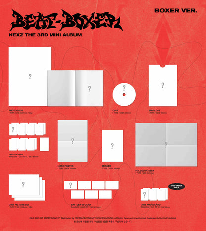 (PREVENTA) NEXZ - 3rd MINI ALBUM [Beat-Boxer] + FANS (JYP) GIFT