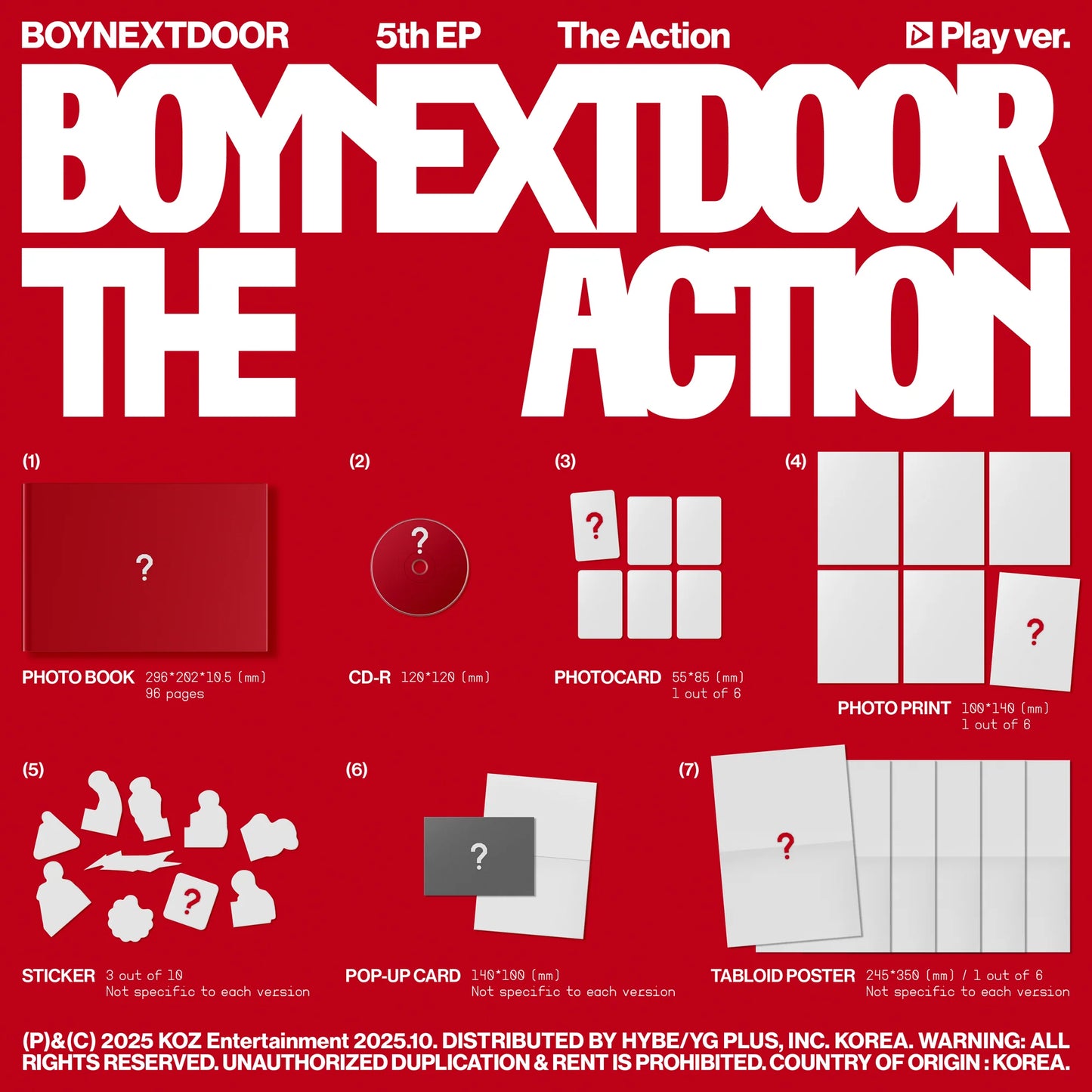 (PREVENTA) BOYNEXTDOOR - 5th EP [The Action] (SIGNED)