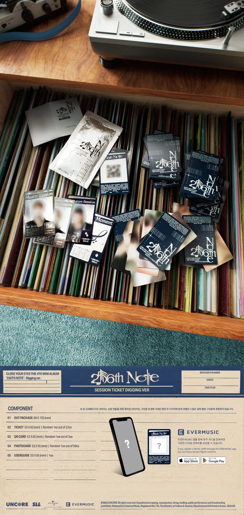 (PREVENTA) CLOSE YOUR EYES - The 4th Mini Album [256th Note]