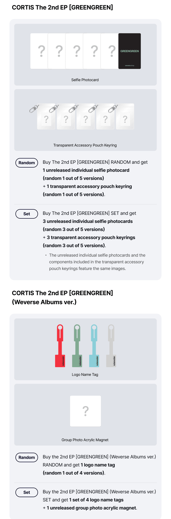 (PREVENTA) CORTIS - The 2nd EP [GREENGREEN] + WEVERSE GIFT