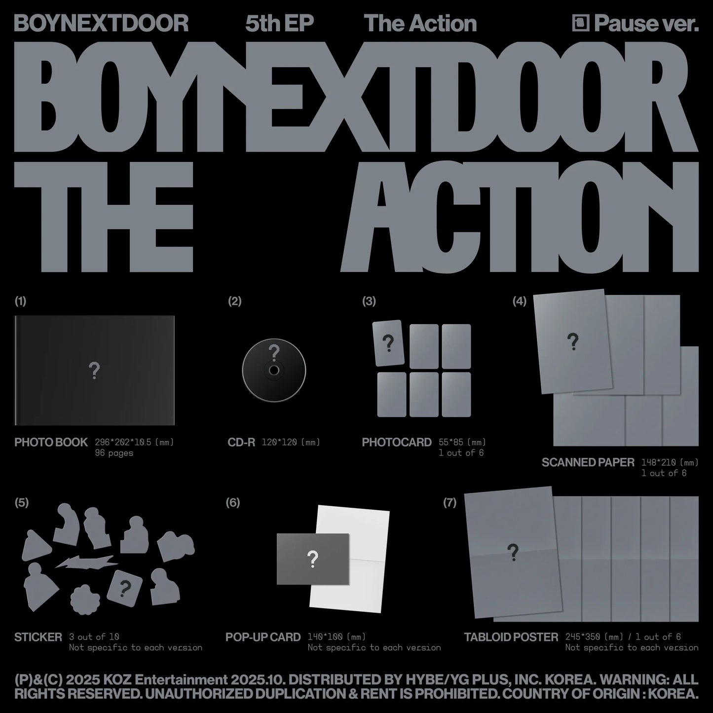 (PREVENTA) BOYNEXTDOOR - 5th EP [The Action] (SIGNED)