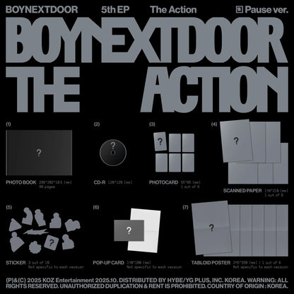 (PREVENTA) BOYNEXTDOOR - 5th EP [The Action] (SIGNED)