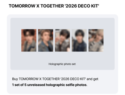 (PREVENTA) TXT - TOMORROW X TOGETHER [2026 DECO KIT] + WEVERSE GIFT