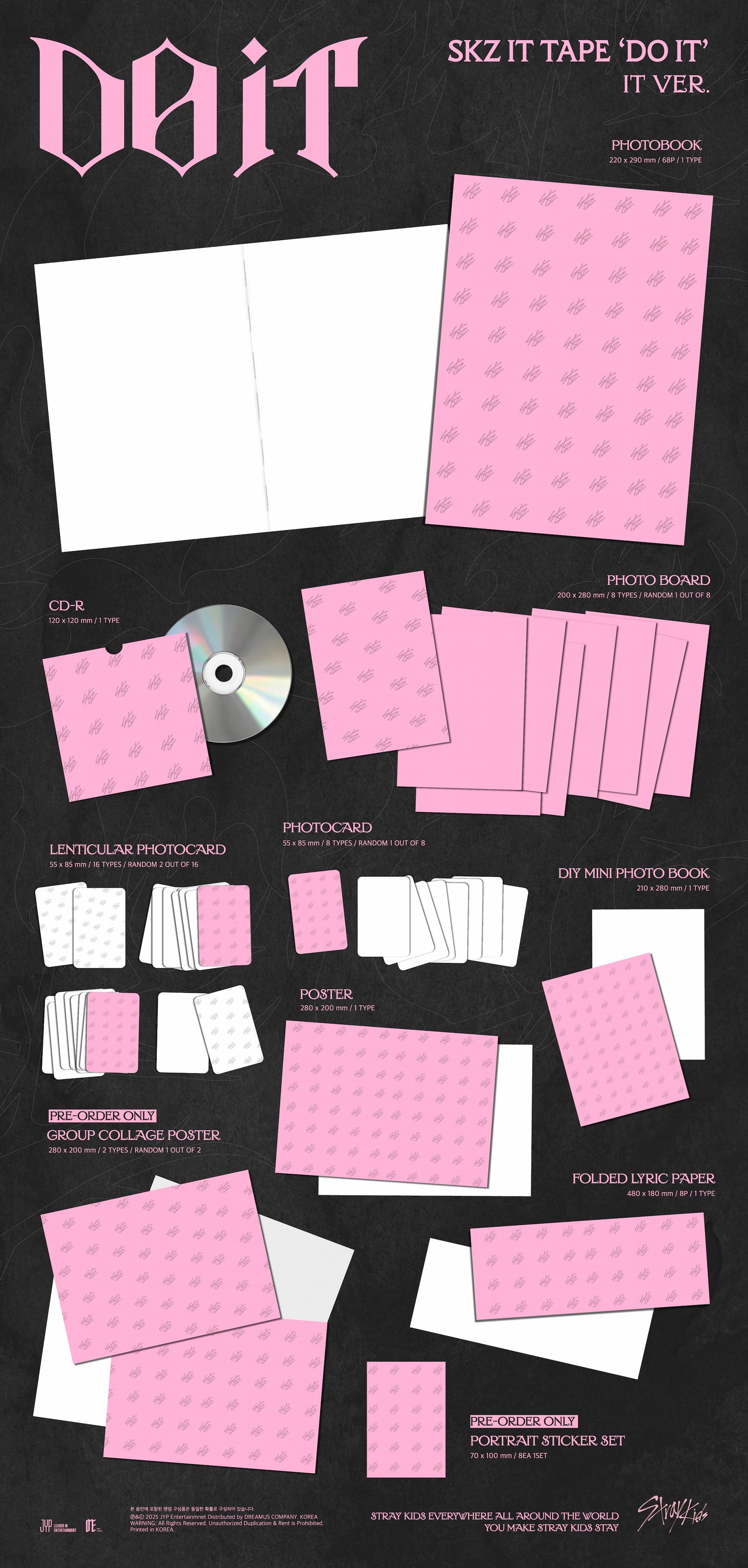 (PREVENTA) STRAY KIDS - IT TAPE [DO IT] + FANS SHOP GIFT