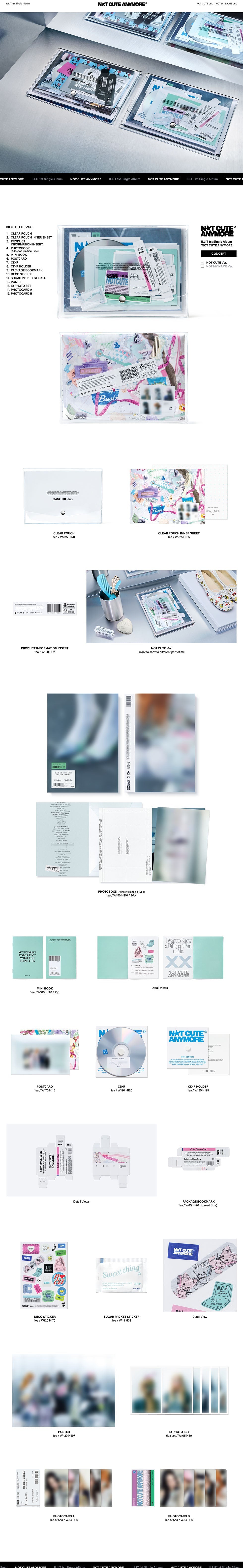 (PREVENTA) ILLIT - 1st Single Album [NOT CUTE ANYMORE] (SIGNED)