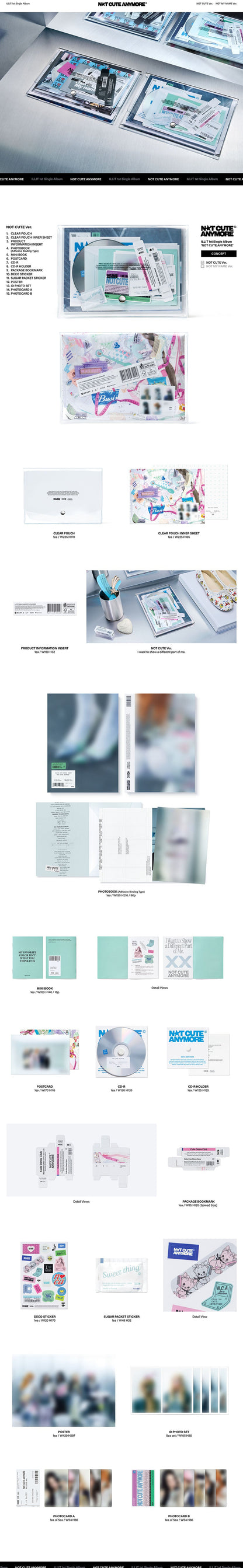 (PREVENTA) ILLIT - 1st Single Album [NOT CUTE ANYMORE] (SIGNED)